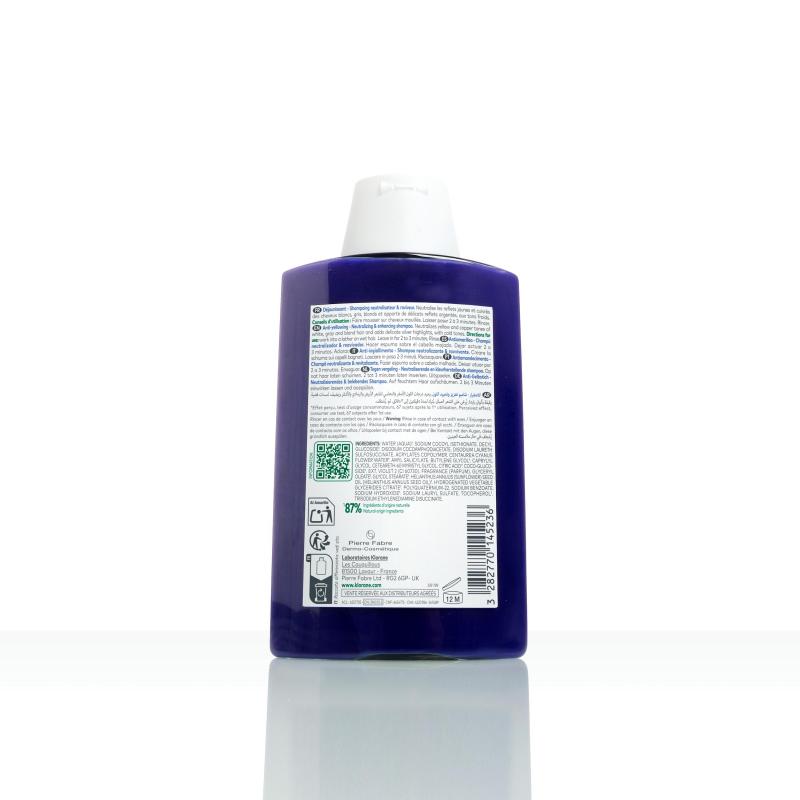 Klorane Déjaunissant Shampoing neutralisateur et raviveur - Paramarket.com