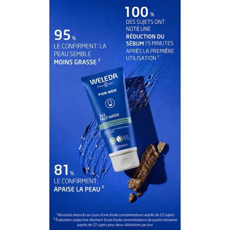 Weleda Homme Gel Nettoyant Visage 2 en 1 - Paramarket.com