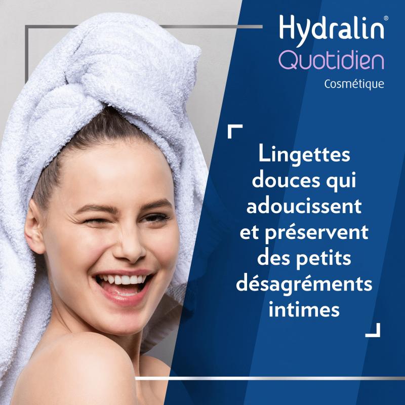 Hydralin Quotidien Quotidien Lingettes intimes - Paramarket.com
