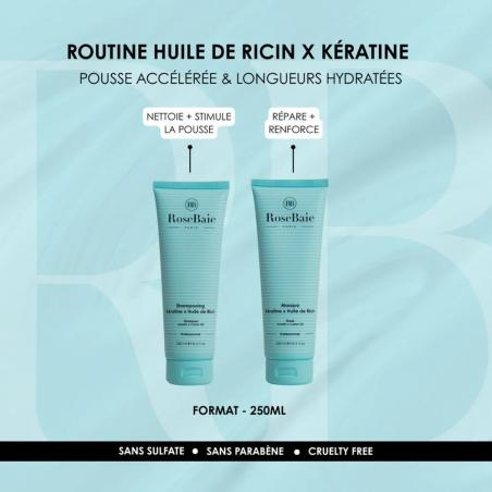 Rosbaie Huile De Ricin & Kératine Shampooing – Paramarket.com
