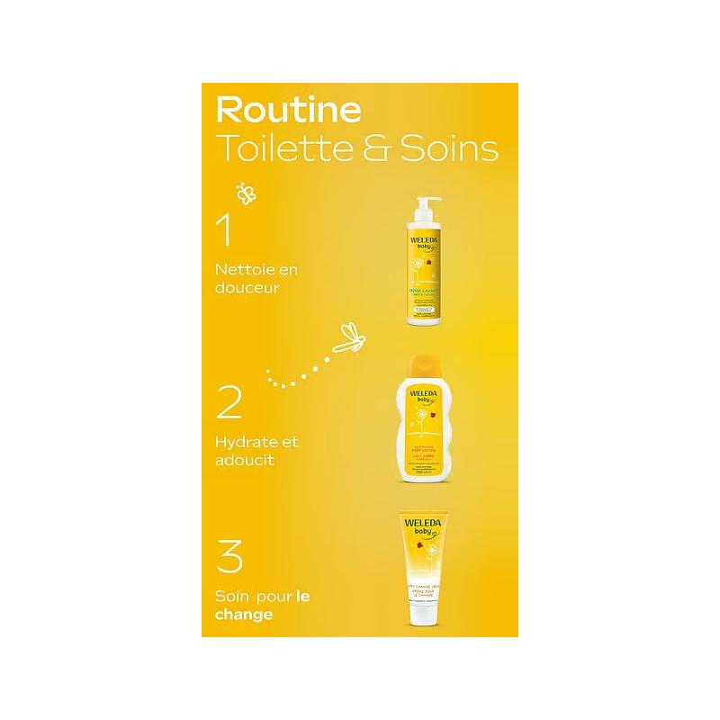 Weleda Bébé Crème lavante Corps et Cheveux au Calendula – Paramarket.com