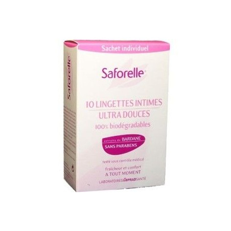 Femme Lingettes Intimes Boite des laboratoires Saforelle