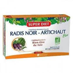 Ampoules Radis Noir/Artichaut Bio de Super Diet