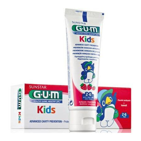 Dentifrice Kids 2-6 Ans Fraise de Gum Sunstar