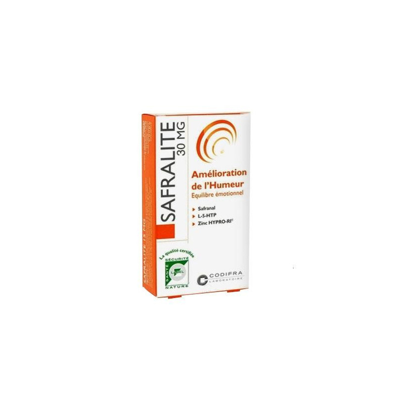 Safralite 30Mg Gélules des laboratoires Codifra