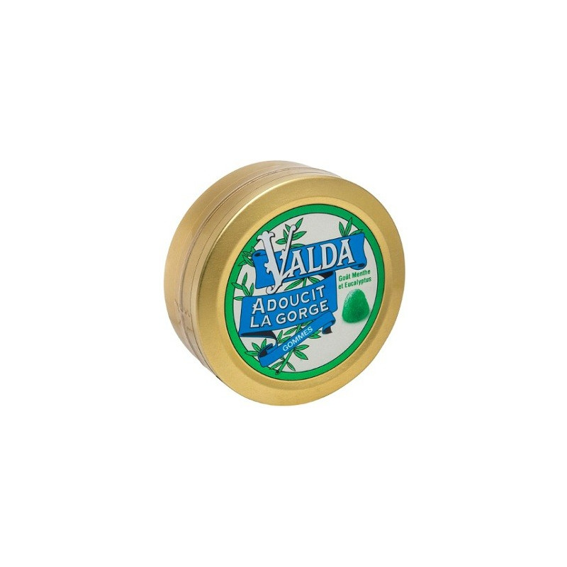Gomme Adoucit La Gorge Menthe B/ 50 des laboratoires Valda