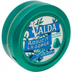 Gomme Adoucit La Gorge Menthe Sans Sucre B/ 50 Valda