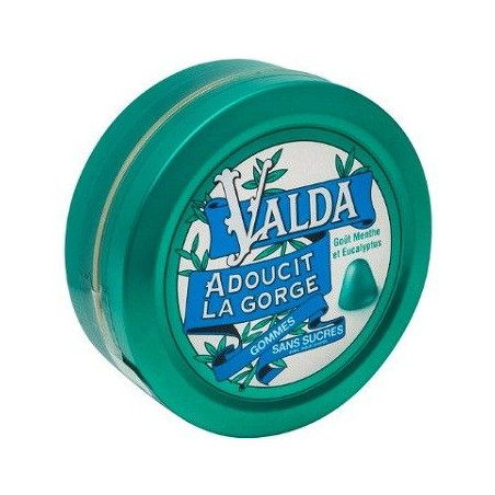 Gomme Adoucit La Gorge Menthe Sans Sucre B/ 50 Valda