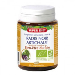 Comprimés Bien-Être Du Foie Radis Noir Artichaut de Super Diet