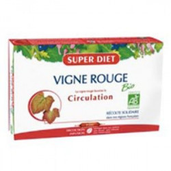 Ampoules Bio Pour La Circulation Vigne Rouge de Super Diet