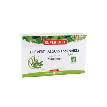 Ampoules Bio Contrôle Du Poids Thé Vert - Algues SuperDiet