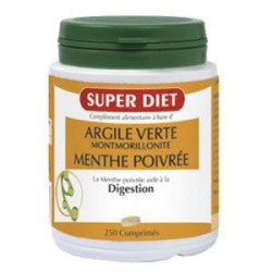 Argile Verte Montmorillonite Et Menthe Poivrée de Super Diet