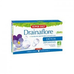Drainaflore Bio Ampoules Drainantes Détoxifiantes de Super Diet