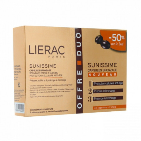 Sunific Duo Préparateur Capsules Bronzage des laboratoires Lierac