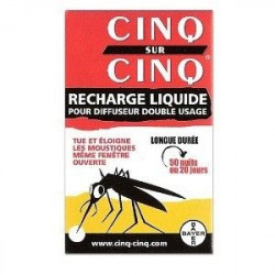 Diffuseur Anti-Moustique Recharge Liquide de Cinq Sur Cinq
