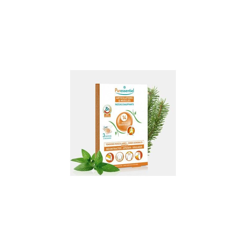 ARTICULATIONS & MUSCLES Patchs Chauffants aux 14 Huiles Essentielles