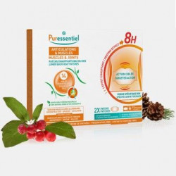 ARTICULATIONS & MUSCLES Patchs Chauffants Bas du Dos aux 14 Huiles Essentielles